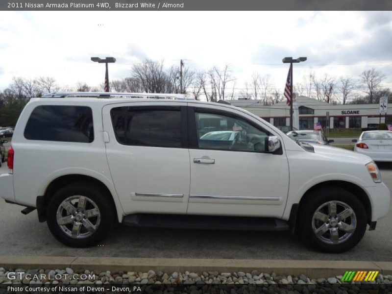 Blizzard White / Almond 2011 Nissan Armada Platinum 4WD