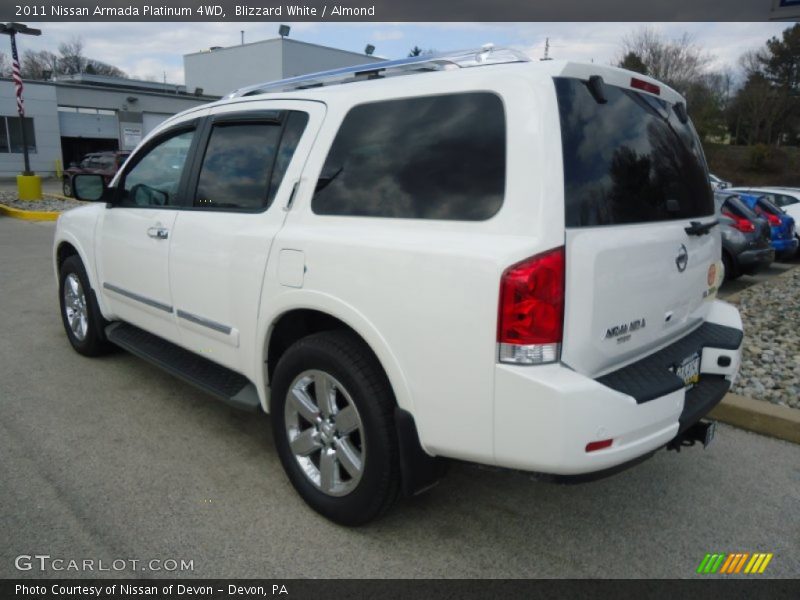 Blizzard White / Almond 2011 Nissan Armada Platinum 4WD