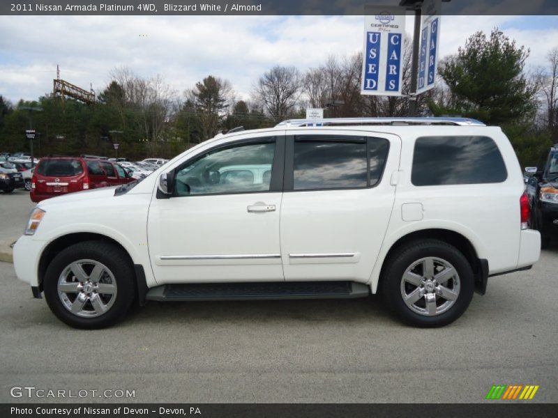 Blizzard White / Almond 2011 Nissan Armada Platinum 4WD