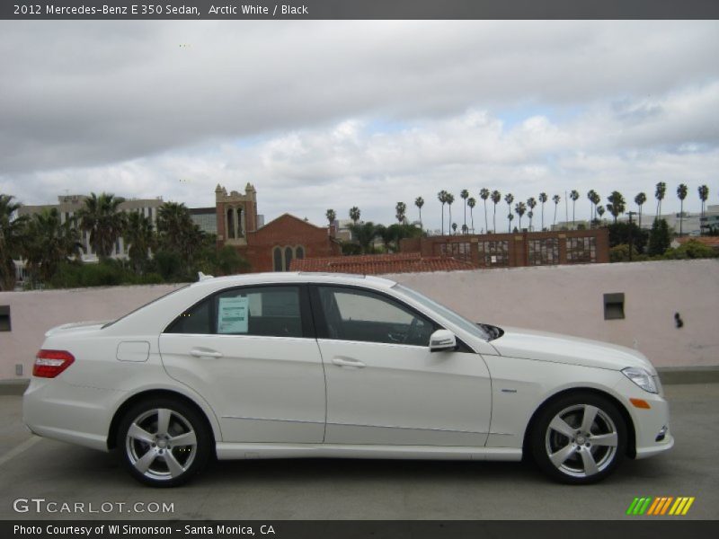 Arctic White / Black 2012 Mercedes-Benz E 350 Sedan