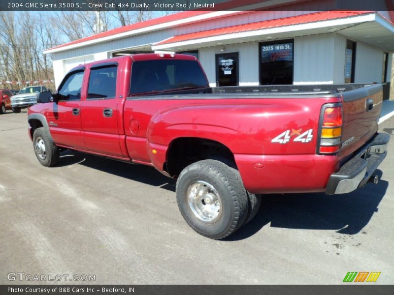 Victory Red / Neutral 2004 GMC Sierra 3500 SLT Crew Cab 4x4 Dually