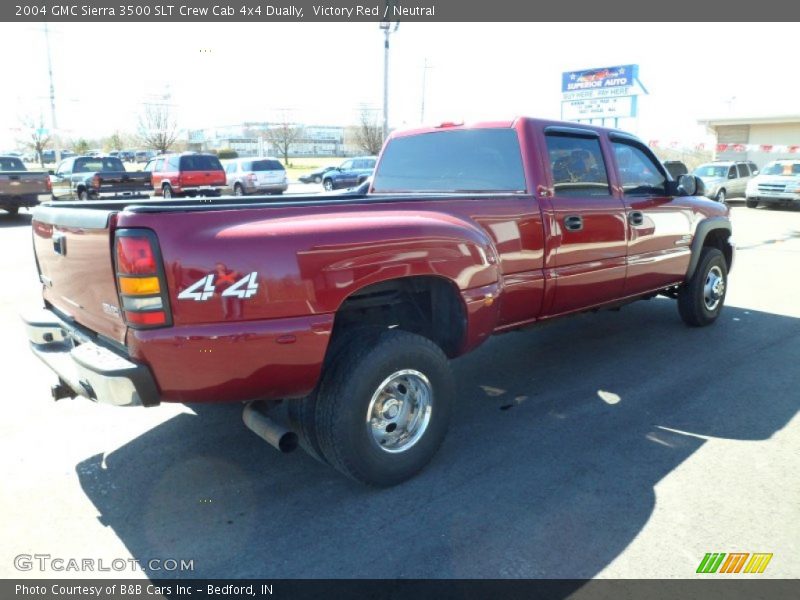 Victory Red / Neutral 2004 GMC Sierra 3500 SLT Crew Cab 4x4 Dually