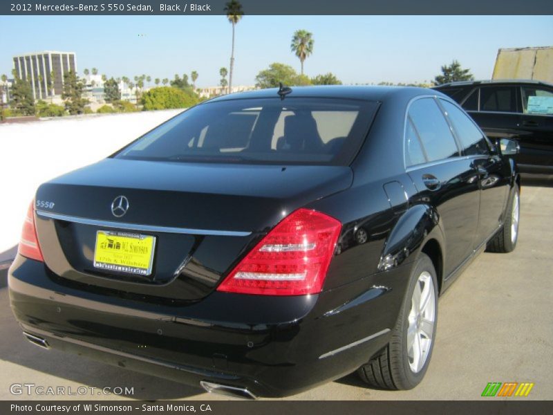 Black / Black 2012 Mercedes-Benz S 550 Sedan