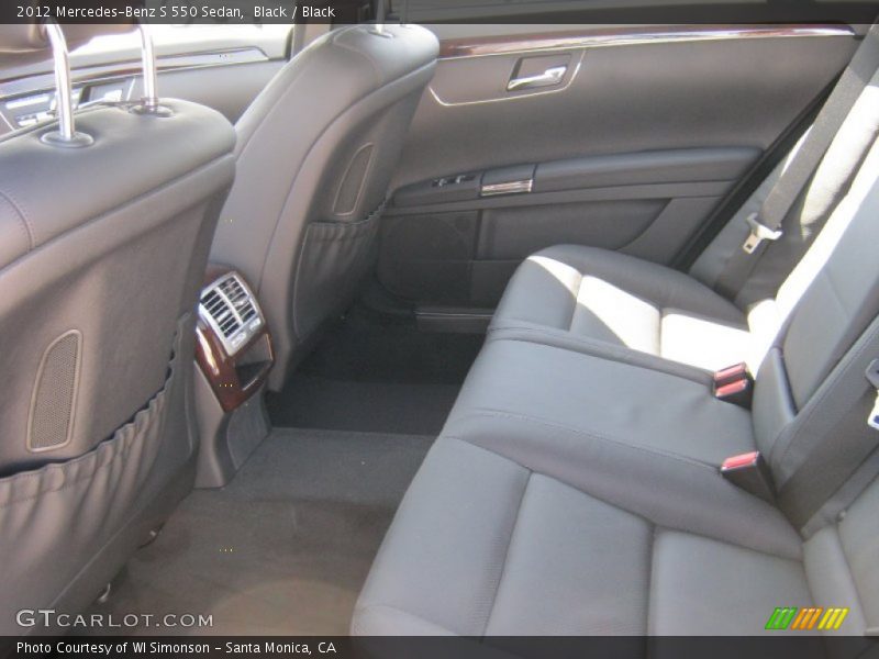 Black / Black 2012 Mercedes-Benz S 550 Sedan