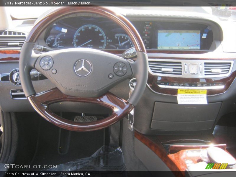 Black / Black 2012 Mercedes-Benz S 550 Sedan