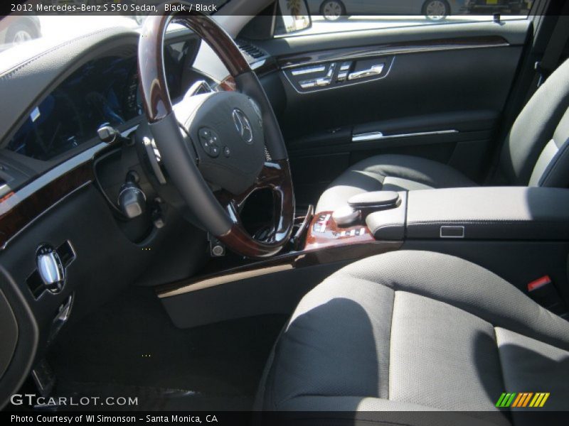 Black / Black 2012 Mercedes-Benz S 550 Sedan
