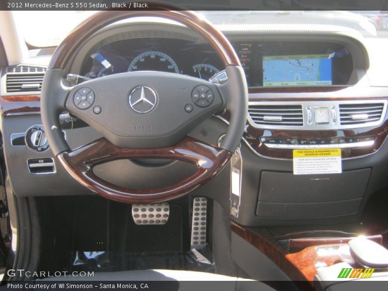 Black / Black 2012 Mercedes-Benz S 550 Sedan