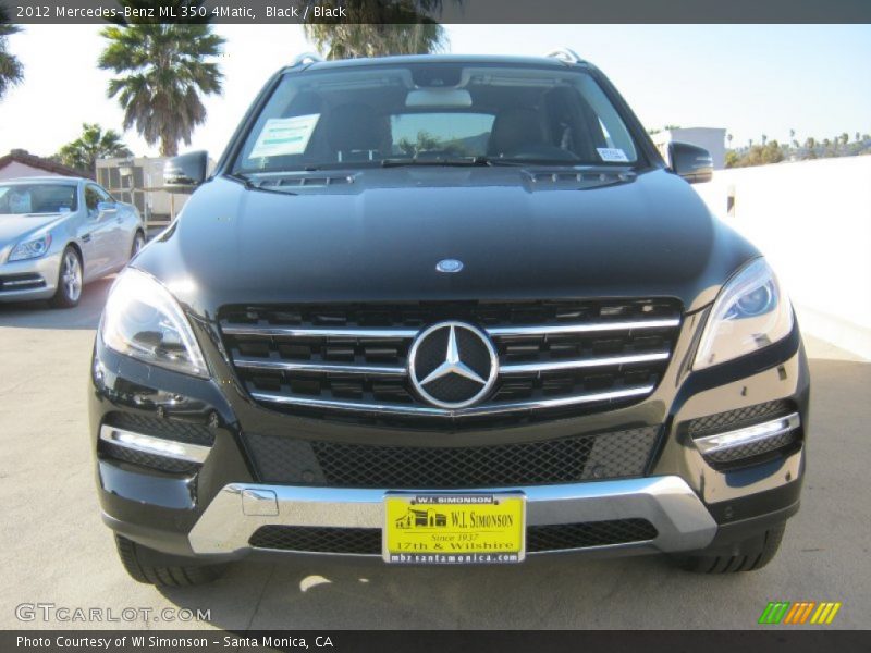 Black / Black 2012 Mercedes-Benz ML 350 4Matic
