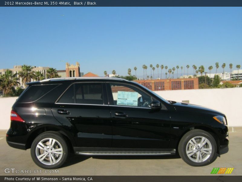 Black / Black 2012 Mercedes-Benz ML 350 4Matic