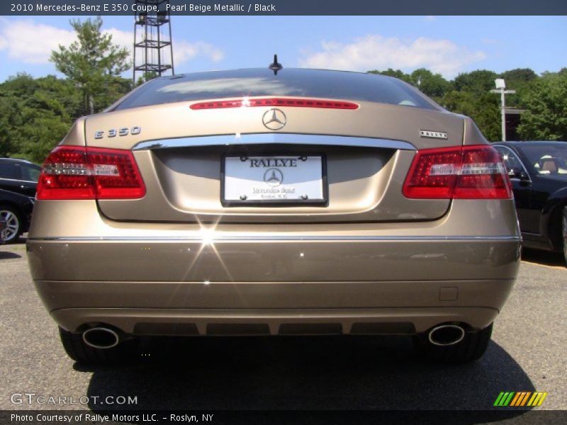 Pearl Beige Metallic / Black 2010 Mercedes-Benz E 350 Coupe