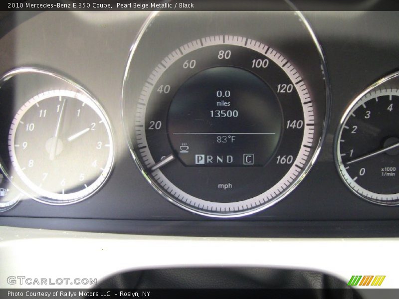 Pearl Beige Metallic / Black 2010 Mercedes-Benz E 350 Coupe