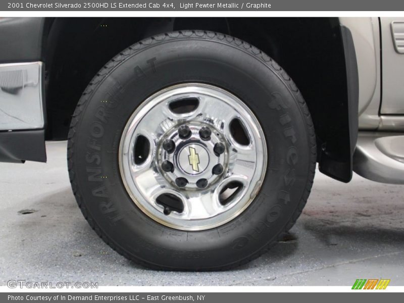 Light Pewter Metallic / Graphite 2001 Chevrolet Silverado 2500HD LS Extended Cab 4x4