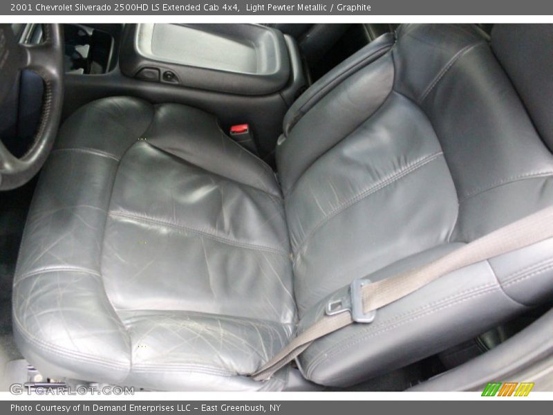 Light Pewter Metallic / Graphite 2001 Chevrolet Silverado 2500HD LS Extended Cab 4x4