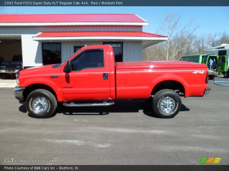 Red / Medium Flint 2003 Ford F350 Super Duty XLT Regular Cab 4x4