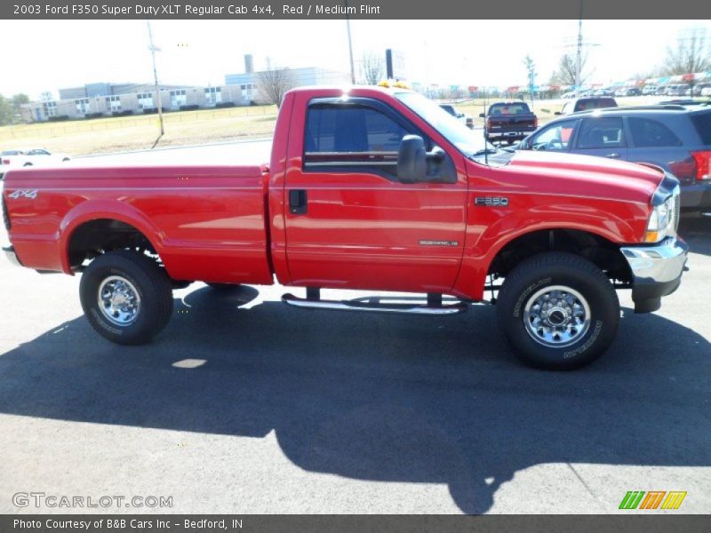 Red / Medium Flint 2003 Ford F350 Super Duty XLT Regular Cab 4x4