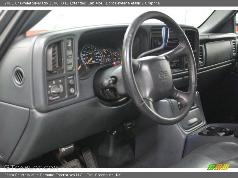 Light Pewter Metallic / Graphite 2001 Chevrolet Silverado 2500HD LS Extended Cab 4x4