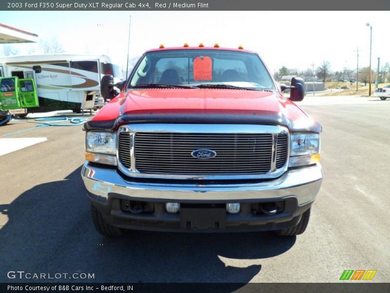 Red / Medium Flint 2003 Ford F350 Super Duty XLT Regular Cab 4x4