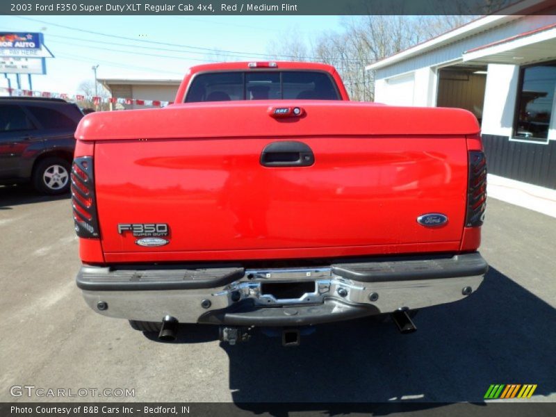 Red / Medium Flint 2003 Ford F350 Super Duty XLT Regular Cab 4x4