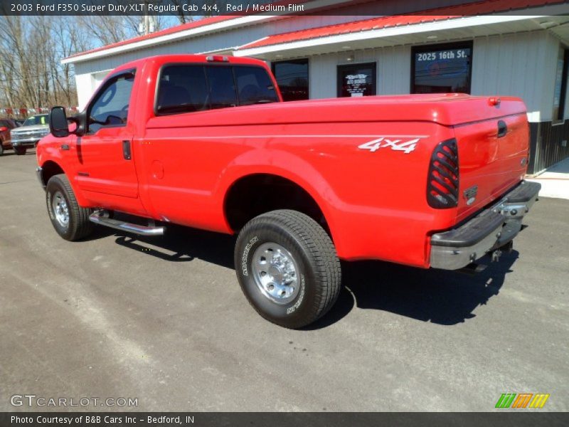 Red / Medium Flint 2003 Ford F350 Super Duty XLT Regular Cab 4x4