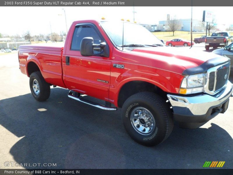 Red / Medium Flint 2003 Ford F350 Super Duty XLT Regular Cab 4x4