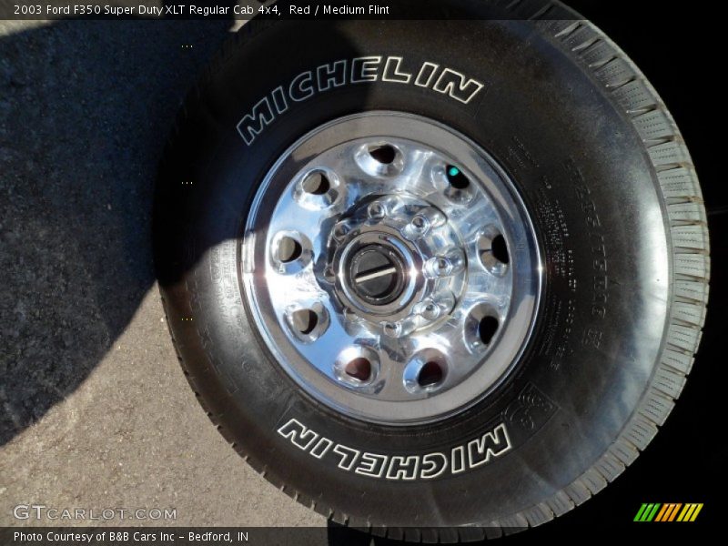 Red / Medium Flint 2003 Ford F350 Super Duty XLT Regular Cab 4x4