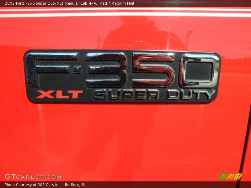 Red / Medium Flint 2003 Ford F350 Super Duty XLT Regular Cab 4x4