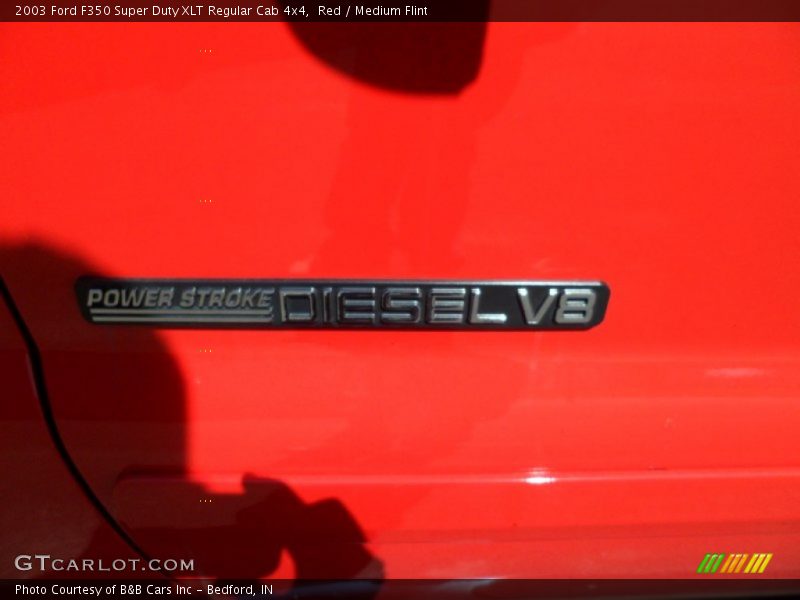 Red / Medium Flint 2003 Ford F350 Super Duty XLT Regular Cab 4x4