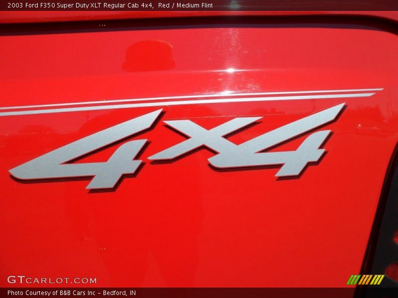 Red / Medium Flint 2003 Ford F350 Super Duty XLT Regular Cab 4x4