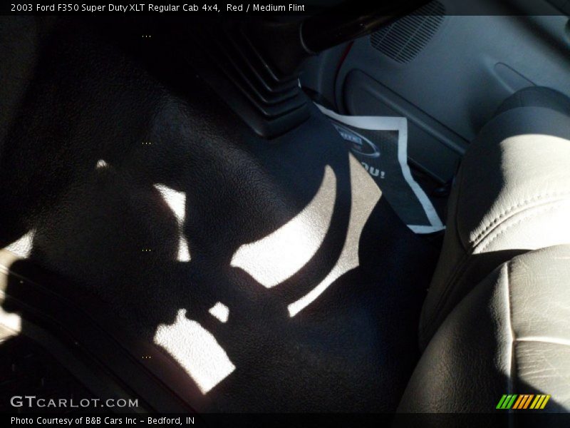 Red / Medium Flint 2003 Ford F350 Super Duty XLT Regular Cab 4x4