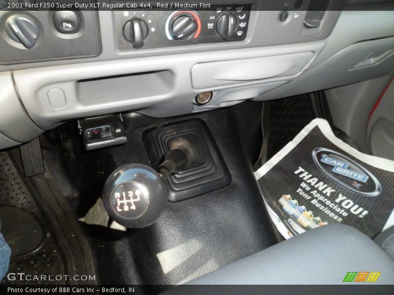 Red / Medium Flint 2003 Ford F350 Super Duty XLT Regular Cab 4x4