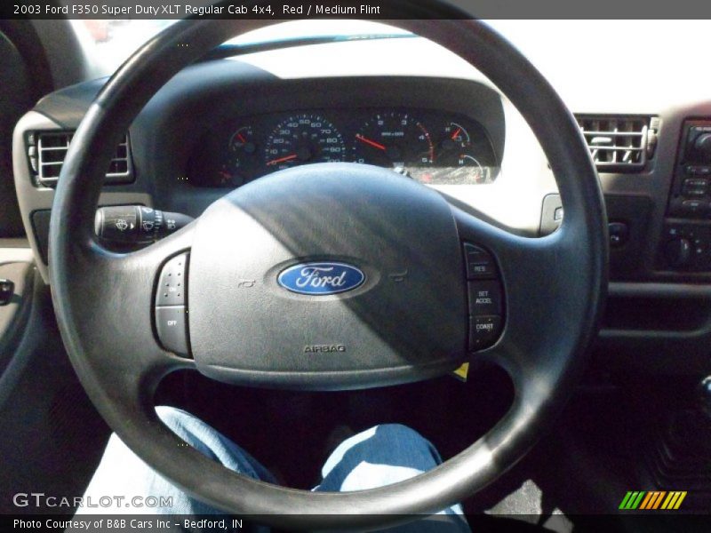 Red / Medium Flint 2003 Ford F350 Super Duty XLT Regular Cab 4x4