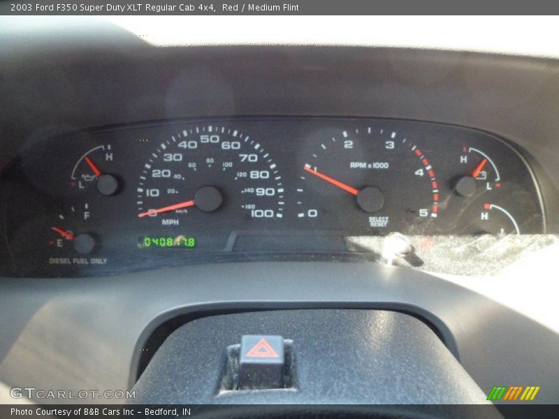 Red / Medium Flint 2003 Ford F350 Super Duty XLT Regular Cab 4x4
