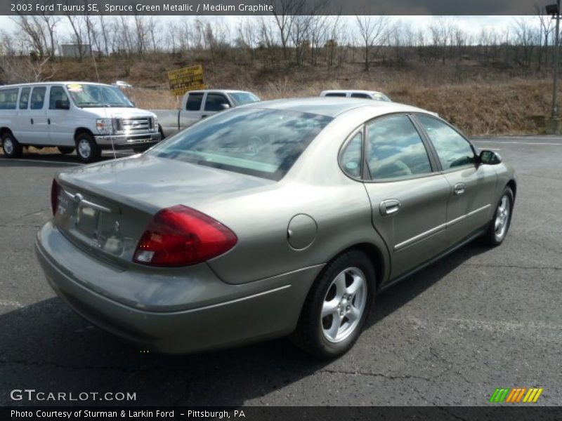 Spruce Green Metallic / Medium Graphite 2003 Ford Taurus SE