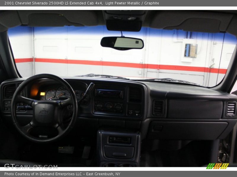 Light Pewter Metallic / Graphite 2001 Chevrolet Silverado 2500HD LS Extended Cab 4x4
