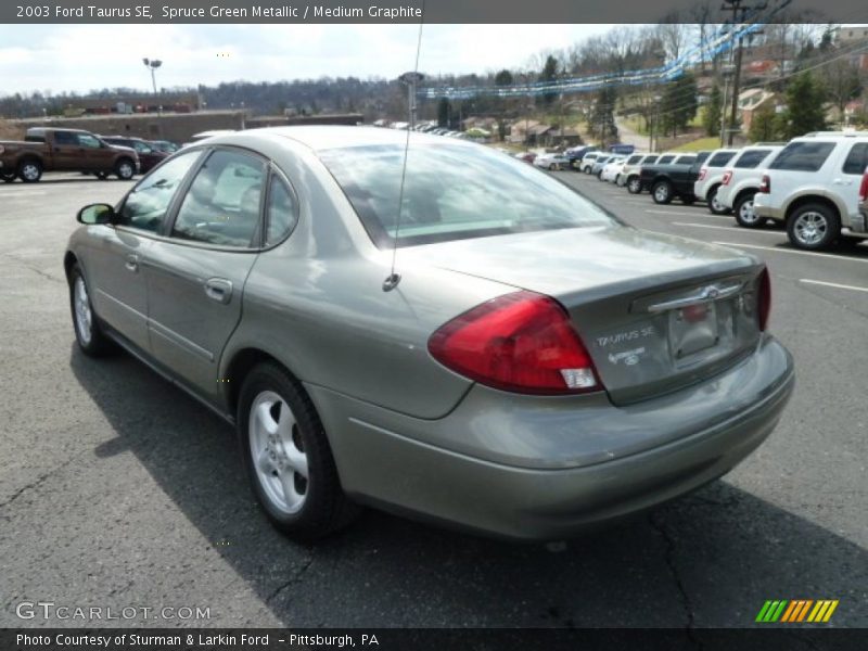 Spruce Green Metallic / Medium Graphite 2003 Ford Taurus SE