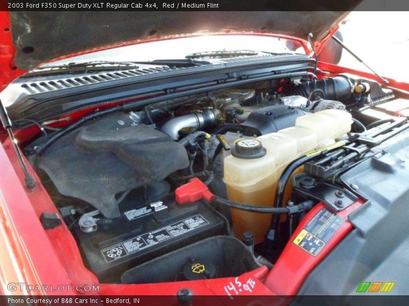 Red / Medium Flint 2003 Ford F350 Super Duty XLT Regular Cab 4x4