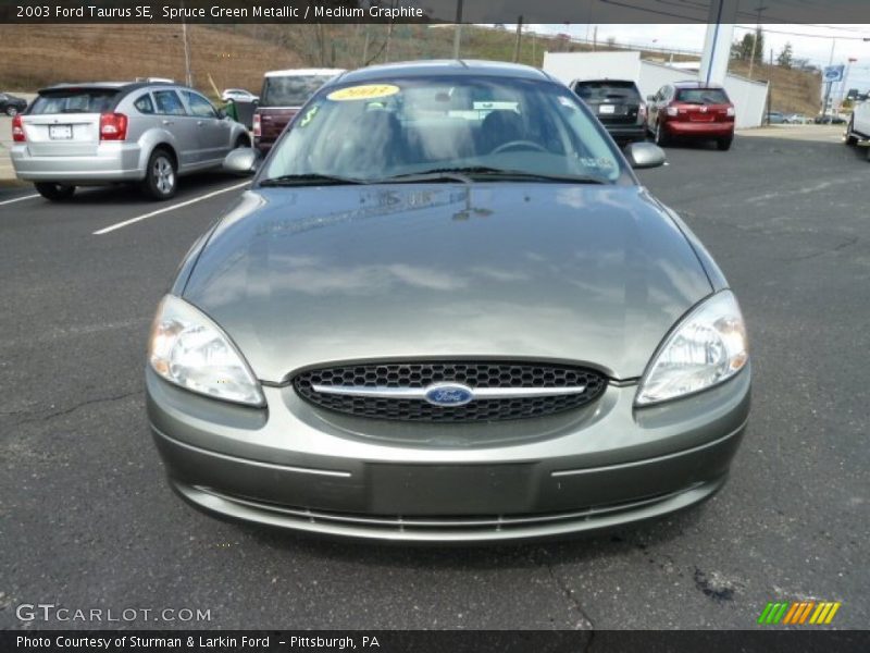 Spruce Green Metallic / Medium Graphite 2003 Ford Taurus SE