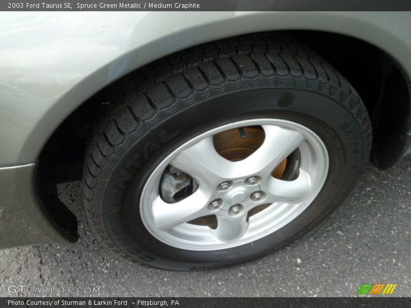 Spruce Green Metallic / Medium Graphite 2003 Ford Taurus SE