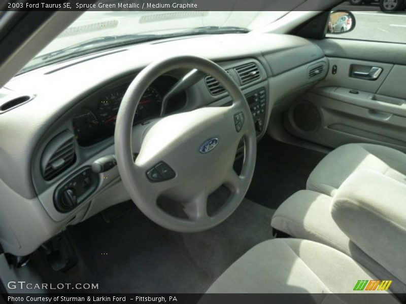 Spruce Green Metallic / Medium Graphite 2003 Ford Taurus SE