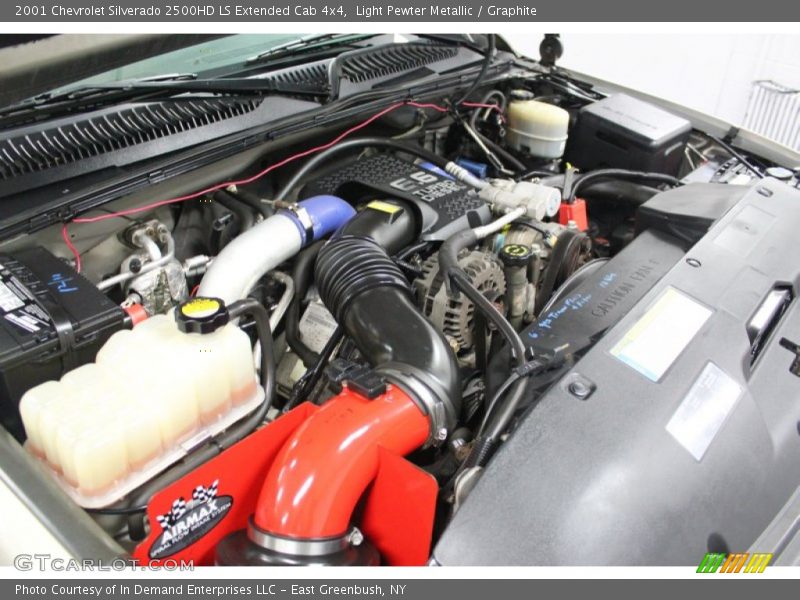 Light Pewter Metallic / Graphite 2001 Chevrolet Silverado 2500HD LS Extended Cab 4x4