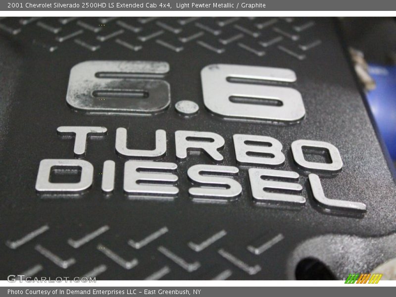 Light Pewter Metallic / Graphite 2001 Chevrolet Silverado 2500HD LS Extended Cab 4x4