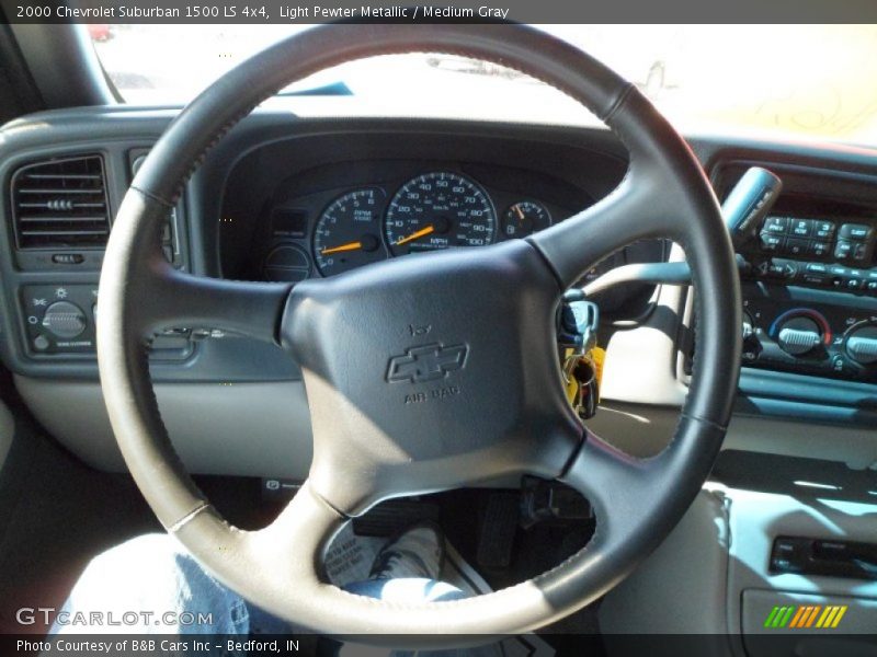 Light Pewter Metallic / Medium Gray 2000 Chevrolet Suburban 1500 LS 4x4