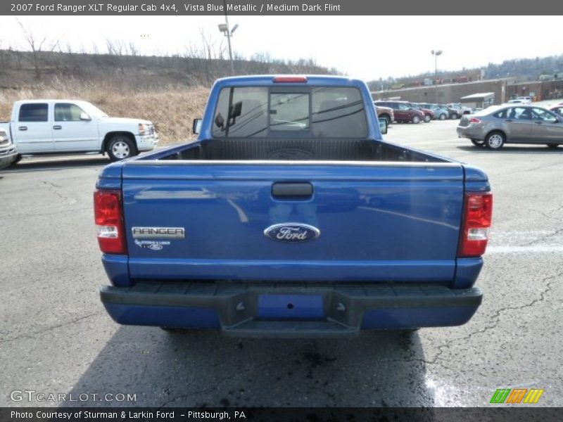 Vista Blue Metallic / Medium Dark Flint 2007 Ford Ranger XLT Regular Cab 4x4