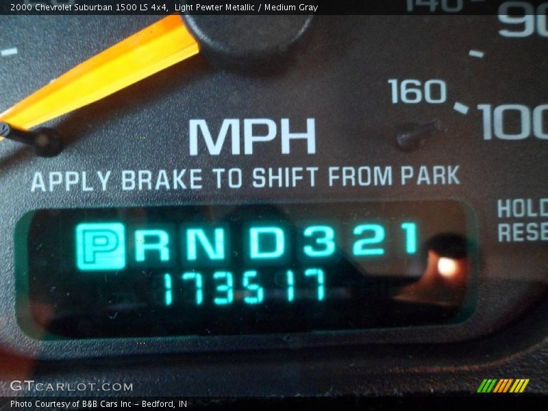 Light Pewter Metallic / Medium Gray 2000 Chevrolet Suburban 1500 LS 4x4