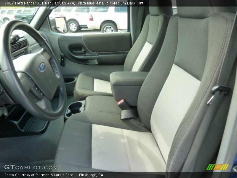 Vista Blue Metallic / Medium Dark Flint 2007 Ford Ranger XLT Regular Cab 4x4