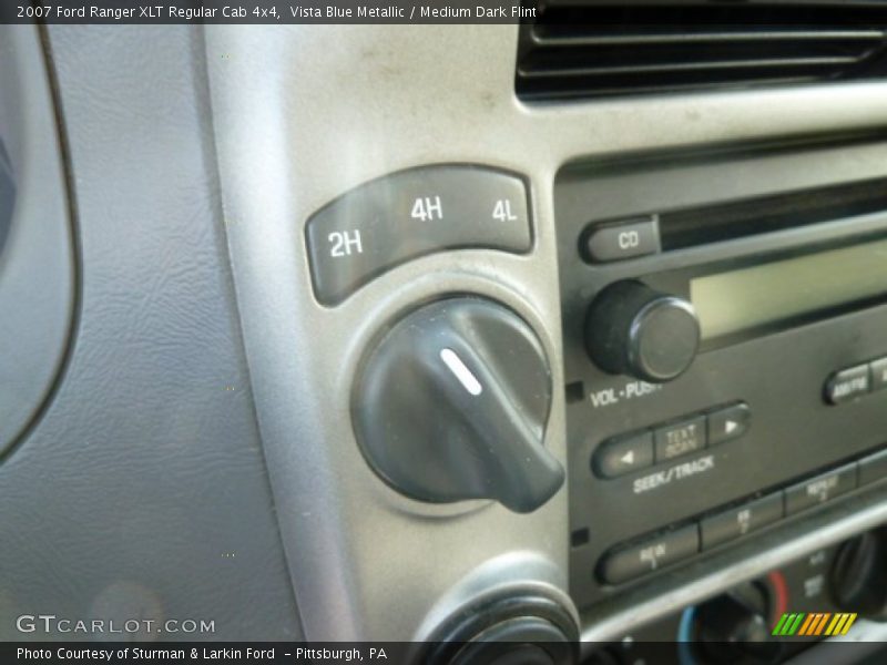 Vista Blue Metallic / Medium Dark Flint 2007 Ford Ranger XLT Regular Cab 4x4