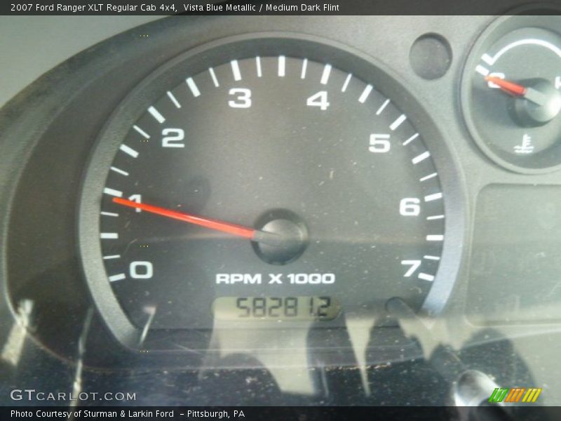 Vista Blue Metallic / Medium Dark Flint 2007 Ford Ranger XLT Regular Cab 4x4