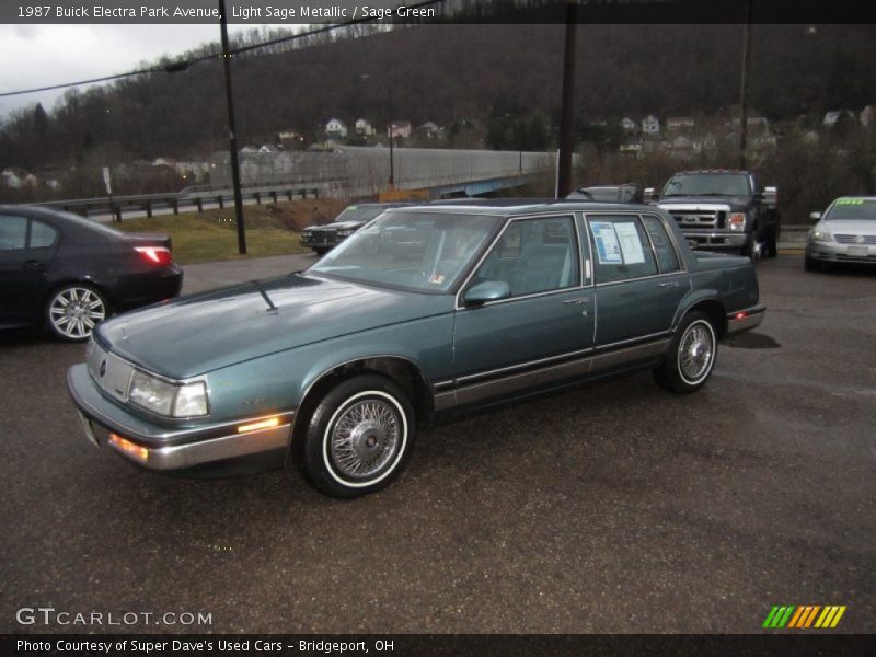 Light Sage Metallic / Sage Green 1987 Buick Electra Park Avenue