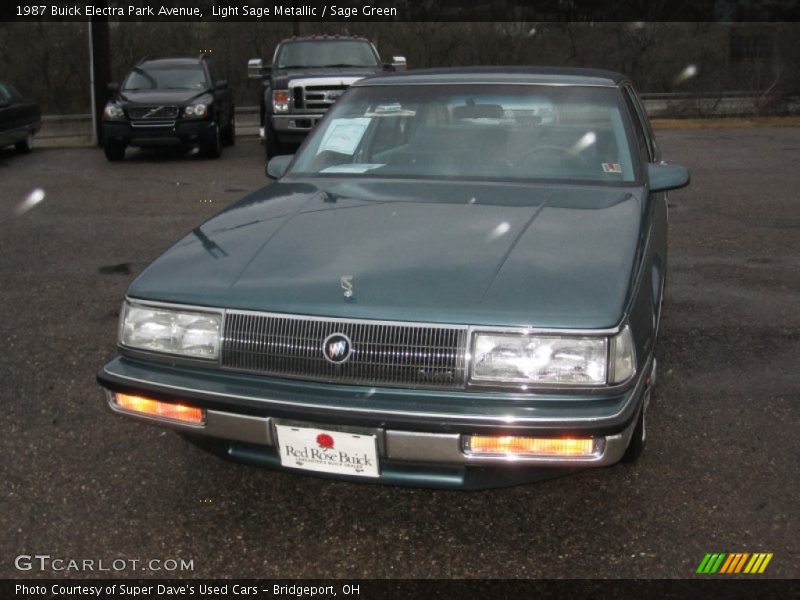 Light Sage Metallic / Sage Green 1987 Buick Electra Park Avenue