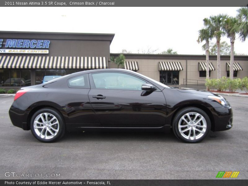 Crimson Black / Charcoal 2011 Nissan Altima 3.5 SR Coupe